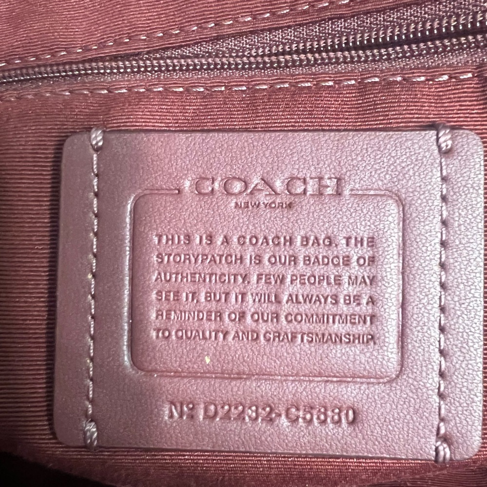 Coach Pink Backpack - Picture 2 of 3